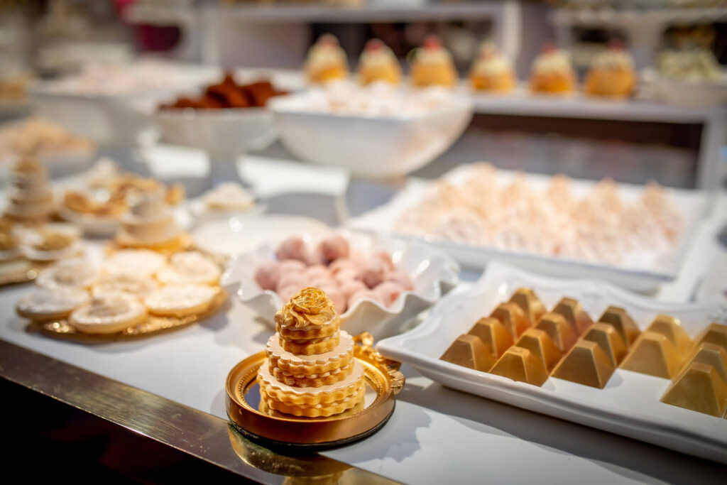 By Yevnig Corinthia Dessert Table Corinthia London AndyMacPhotography