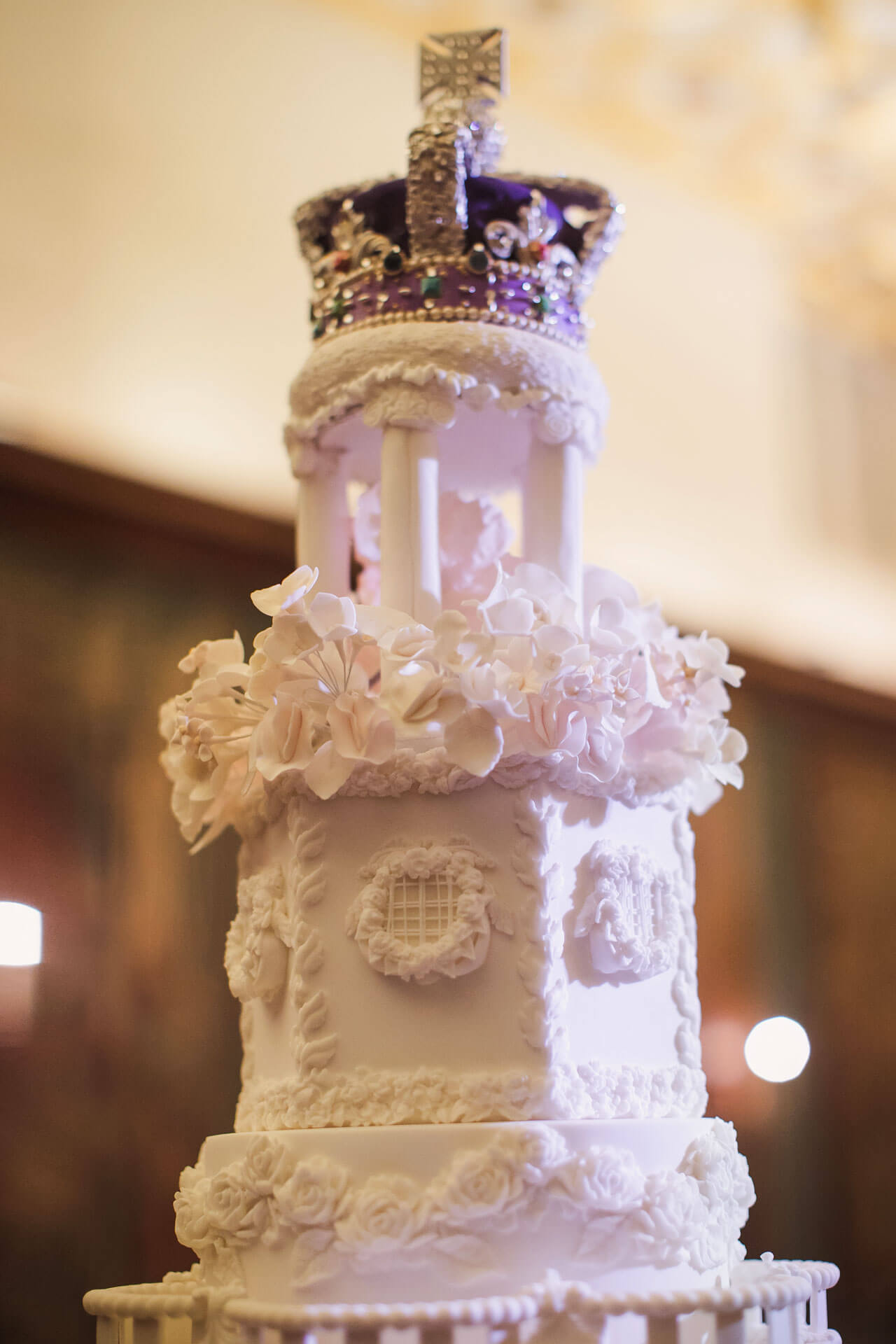 By Yevnig Luxury Wedding Cakes Imperial Magnificence Hampton Court Palace Nick Rose Photography (top)