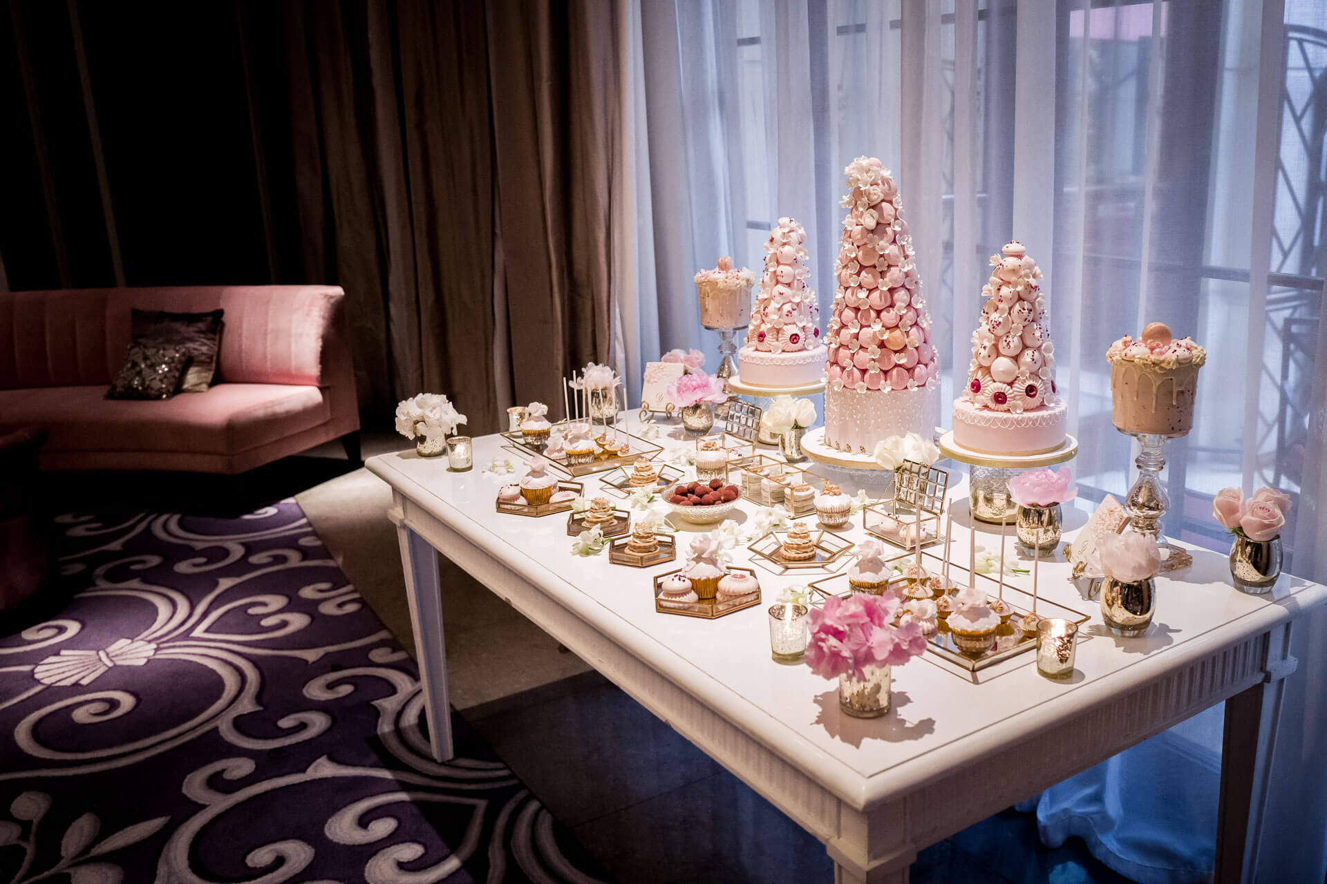 By Yevnig Celebration and special occasion dessert tables - pink theme - photo alexander pisani