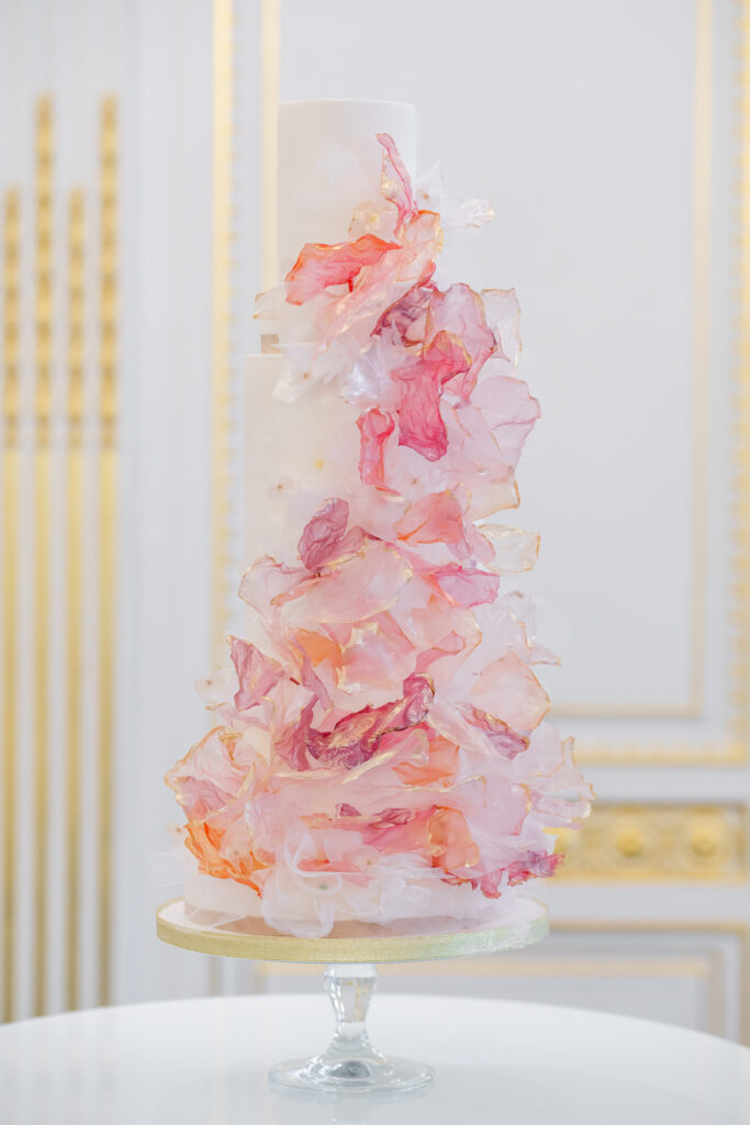 Contemporary luxury bespoke wedding cake By Yevnig