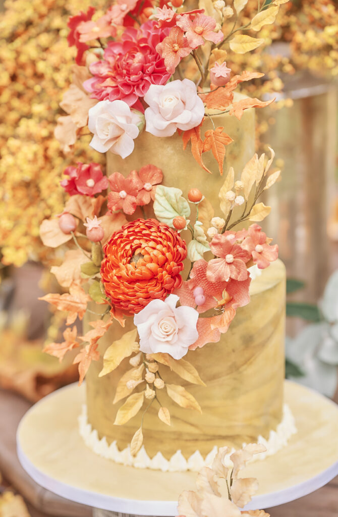 By Yevnig autumnal inspired luxury wedding cake