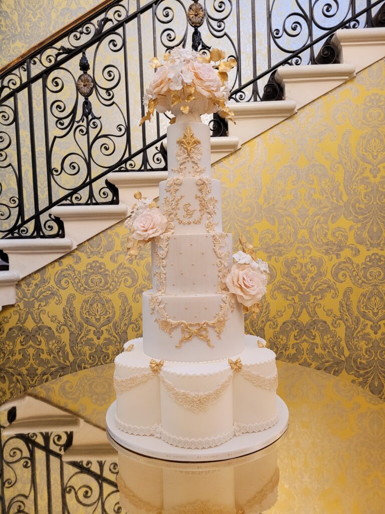 By Yevnig luxury bespoke wedding cake at Hedsor