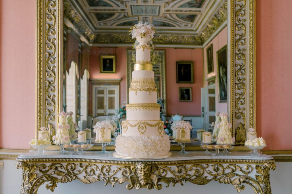 By Yevnig luxury wedding cake at Avington House