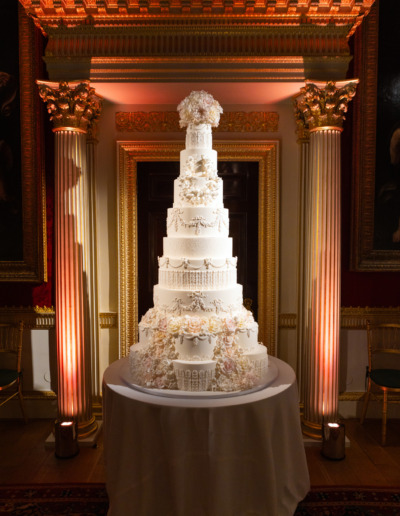 Luxury contemporary wedding cake By Yevnig, Grace, in the Great Room at Spencer House
