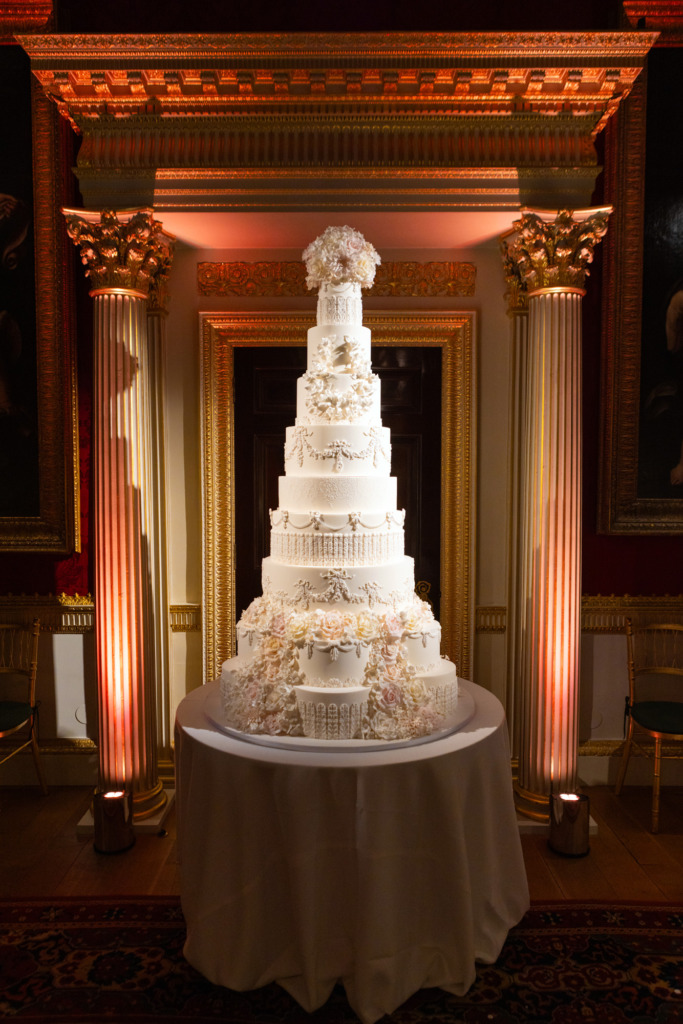 Luxury contemporary wedding cake By Yevnig, Grace, in the Great Room at Spencer House