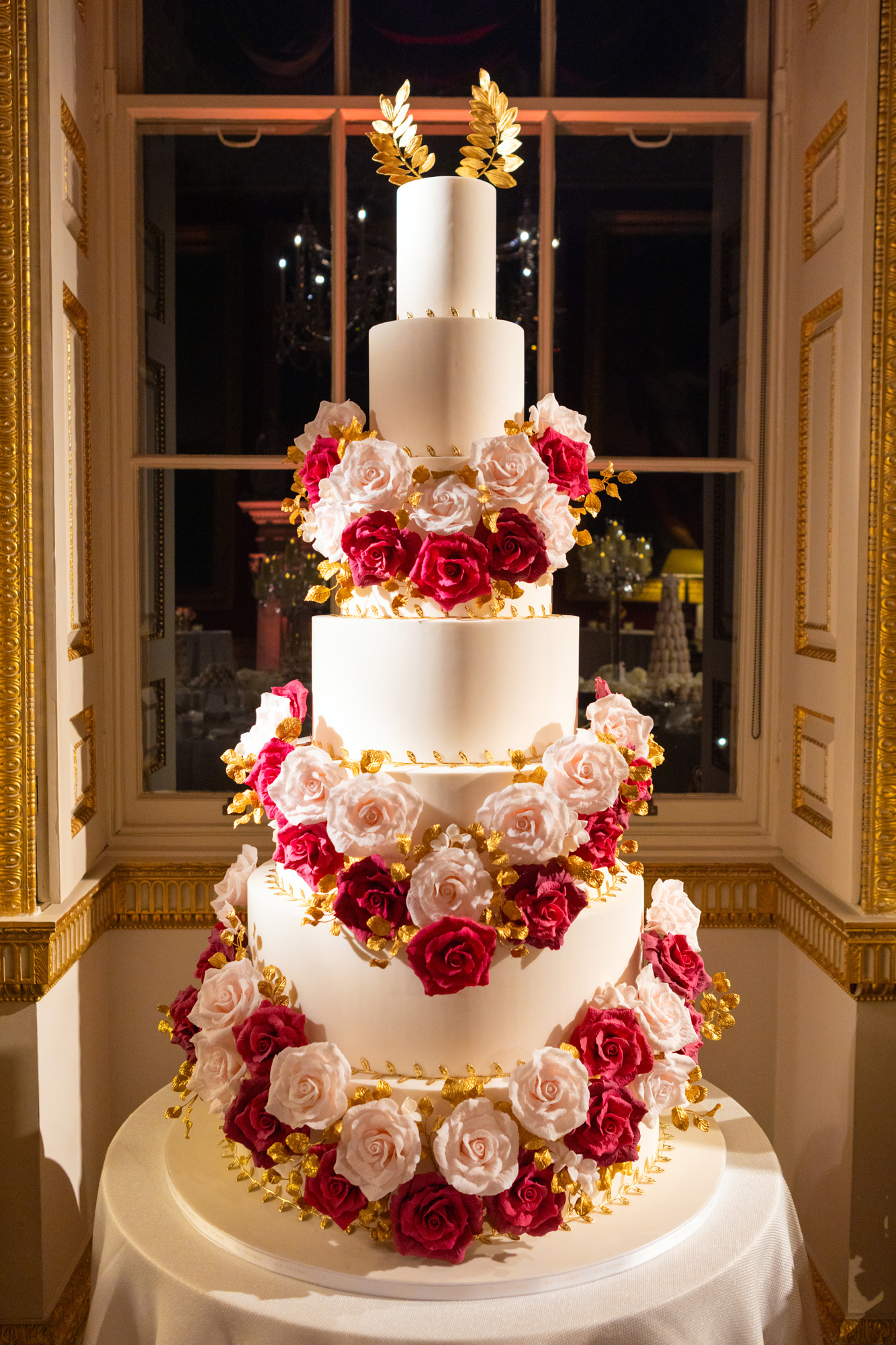 Luxury wedding cake, Rene, By Yevnig in the Great Room at Spencer House